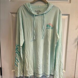 Salt Life Mint Long Sleeve Tee With Hood